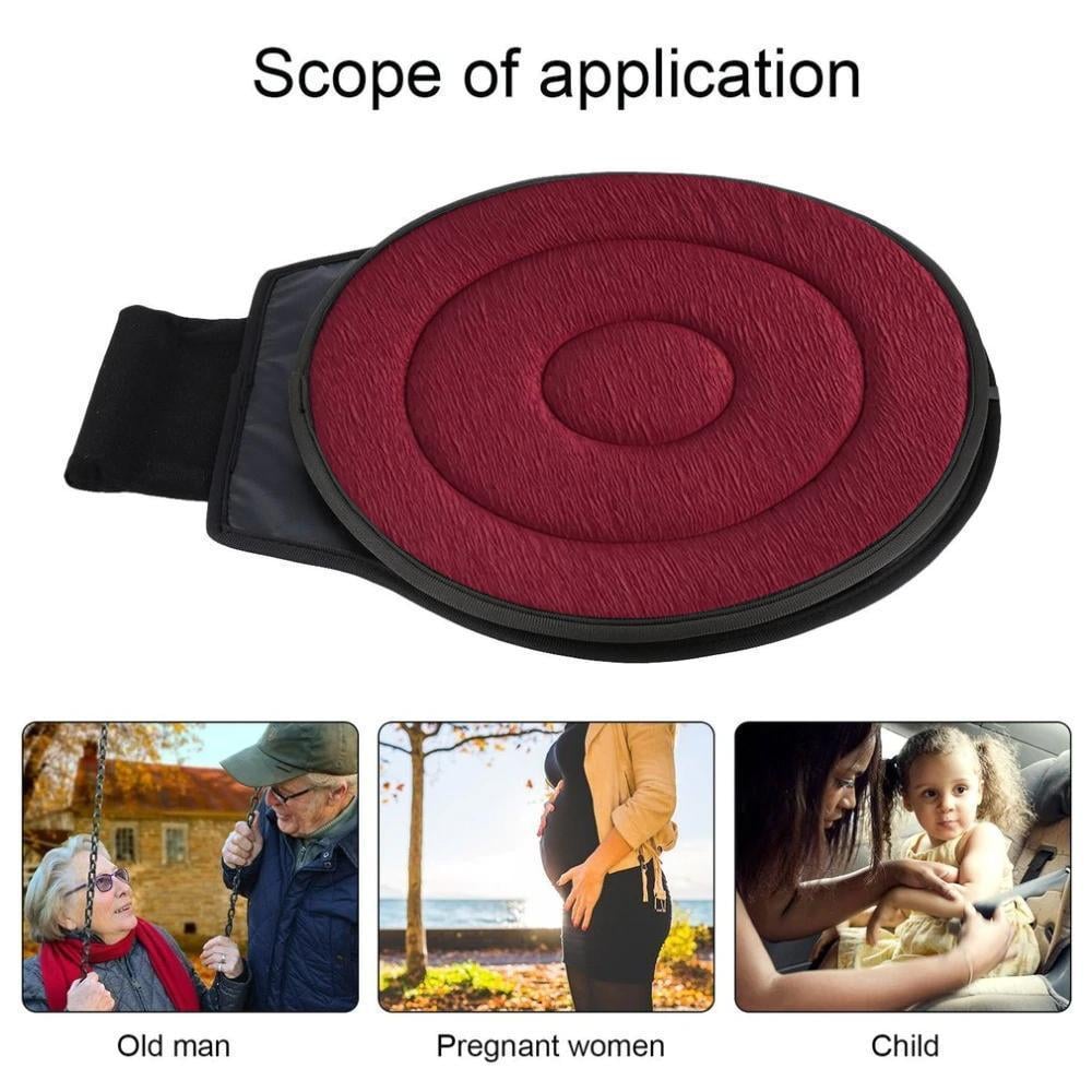 Rotating Seat Cushion with Lumbar Support - 360° Swivel
