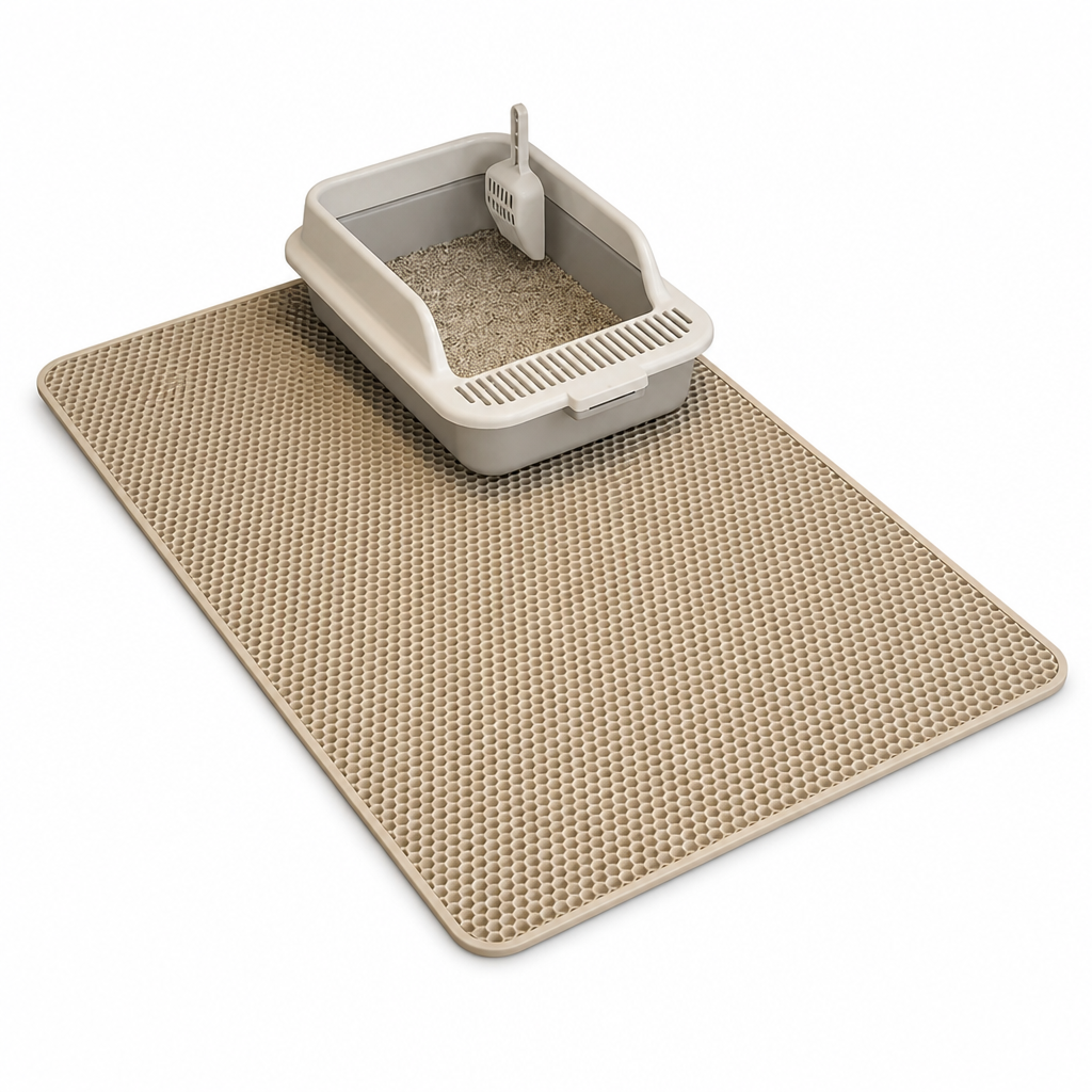 Ultimate Cat Litter Guard: Waterproof and Slip-Resistant Mat