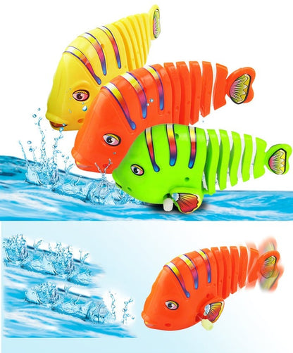 Wind-Up Fish Toy for Kids | Twists & Turns | No Batteries Needed | Durable Indoor & Outdoor Fun