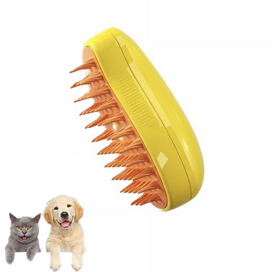 All-in-One Pet Grooming Steam Brush for Effortless Care