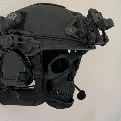3D Skull Helmet Showcase Stand