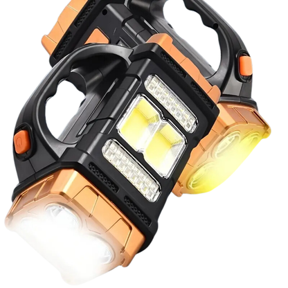 4-in-1 Flashlight – Solar Power Bank for Outdoor Survival