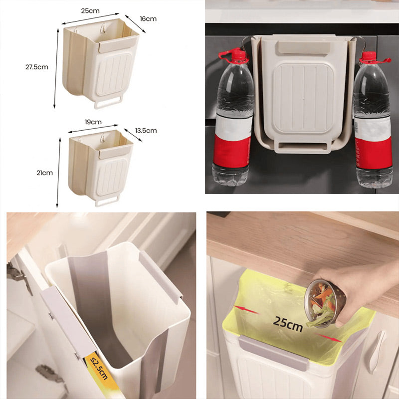 Create Instant Kitchen Space with a Foldable Trash Bin