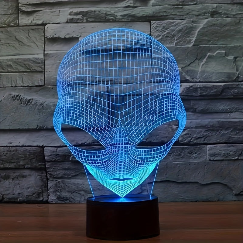 3D Alien LED Lamp with Touch Control and Color Changing Light