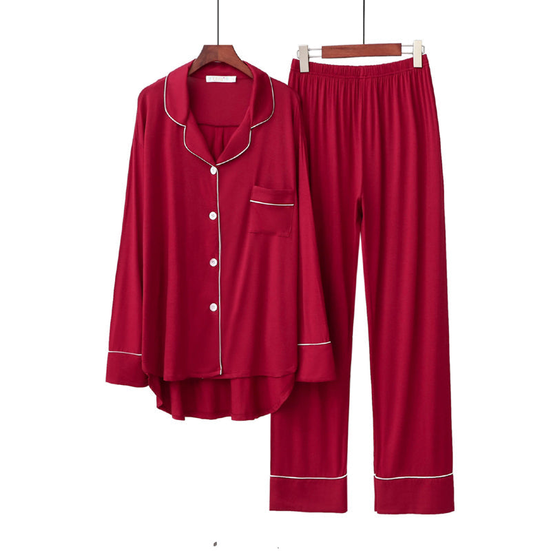 Soft Oversized Pajama Set for Women - Long Sleeve and Breathable