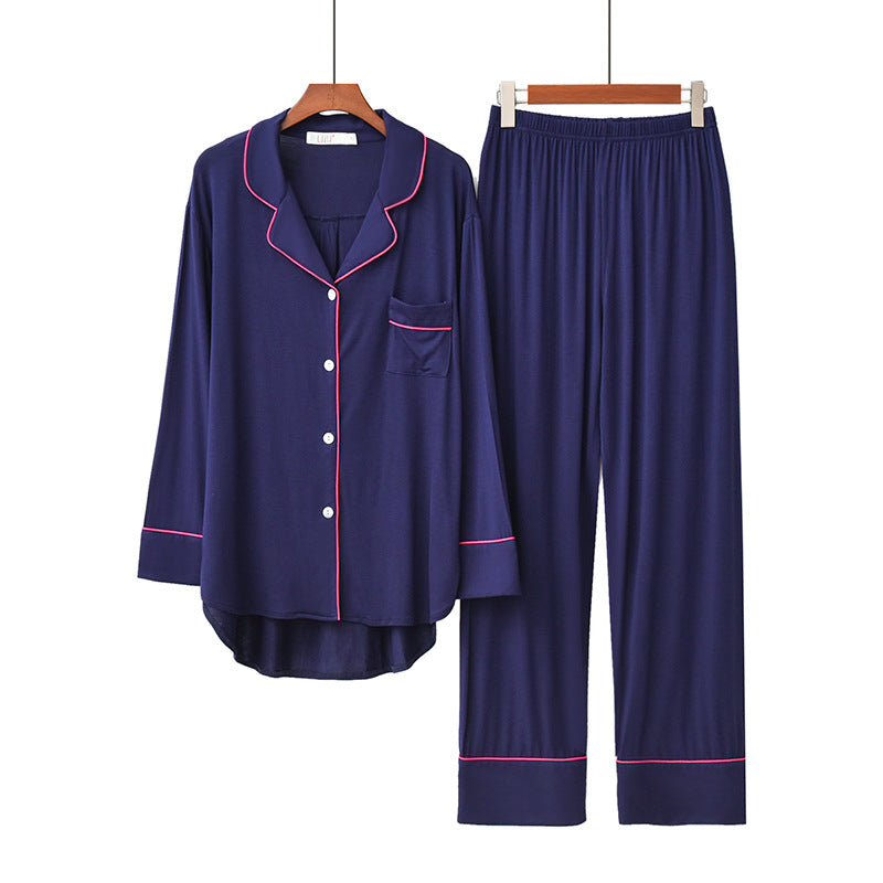 Soft Oversized Pajama Set for Women - Long Sleeve and Breathable