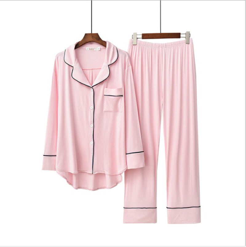 Soft Oversized Pajama Set for Women - Long Sleeve and Breathable