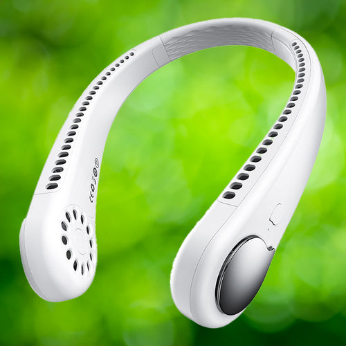 Rechargeable Bladeless Neck Fan – Portable Personal Cooling Device