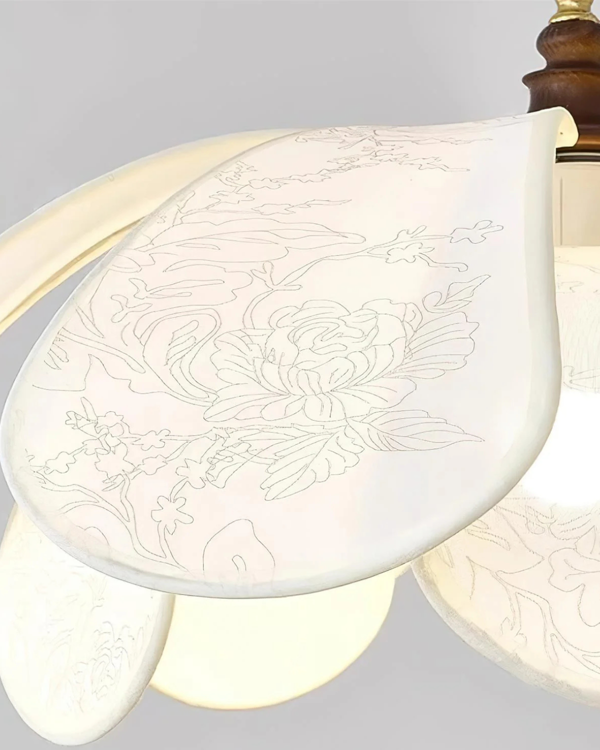 Artistic Petal Layer Shade Pendant Light by Floramira