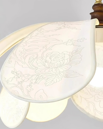 Artistic Petal Layer Shade Pendant Light by Floramira