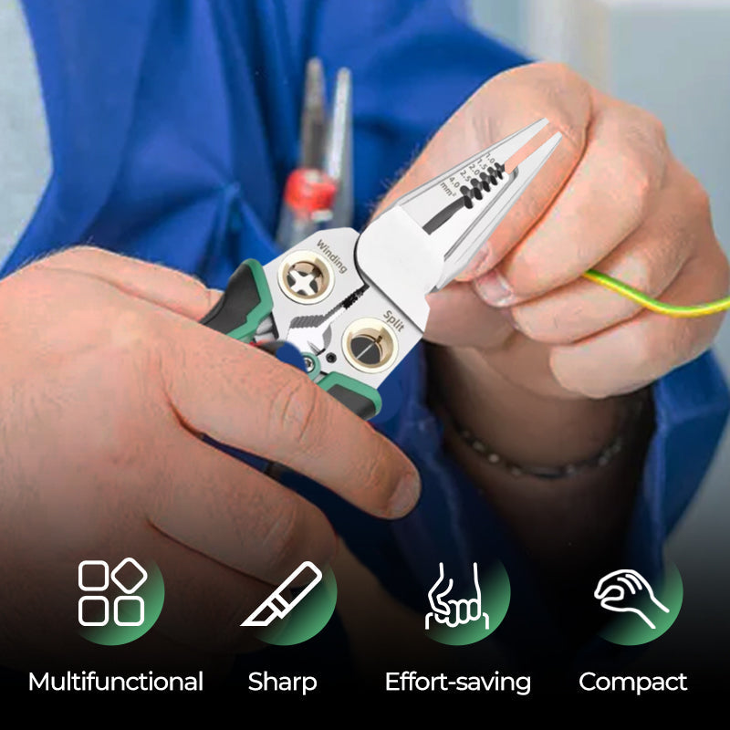 8-in-1 Wire Stripper and Tester – Electric Testing Tool – Ergonomic Design