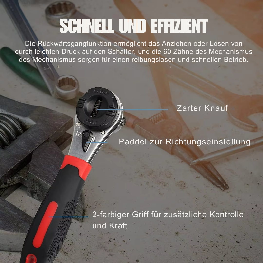 Adjustable Ratchet Wrench for Any Task - Last Day Discount
