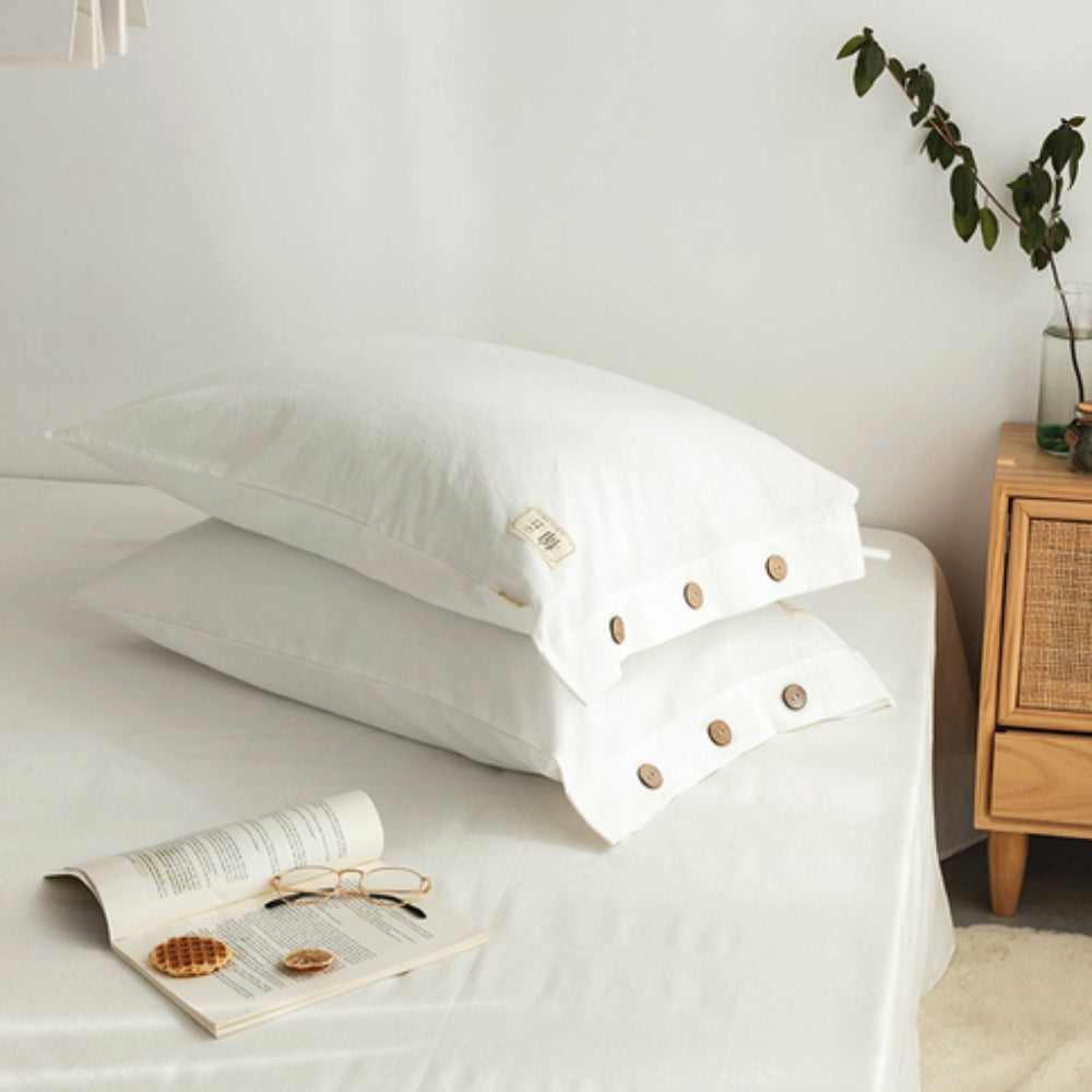 Premium Organic Cotton Pillowcases - Set of Two