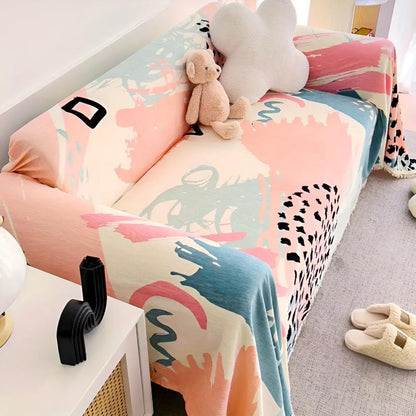 Charming Pastel Sofa Protector