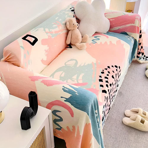 Charming Pastel Sofa Protector
