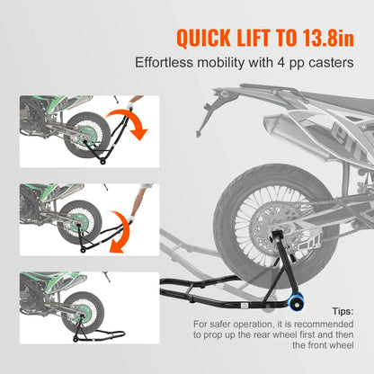 Heavy-Duty Motorcycle Lift Stand for Effortless Maintenance
