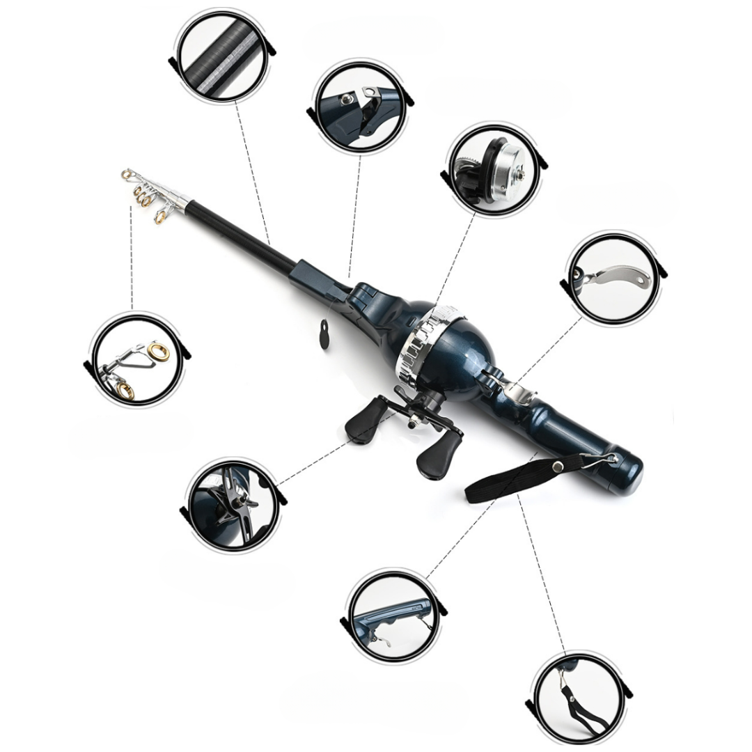 Compact Folding Fishing Rod for Every Adventure