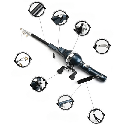 Compact Folding Fishing Rod for Every Adventure