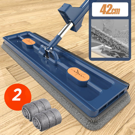 SmartSpin Floor Mop with Self-Wringing Feature | 360° Swivel Head & Microfiber Pads | Effortless Cleaning for All Floor Types