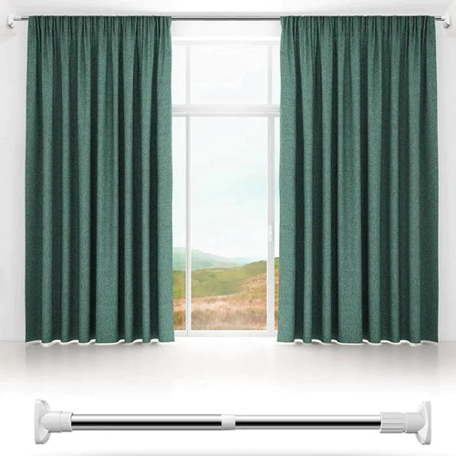 Versatile Hanging Rod for Clothes and Curtains Anywhere