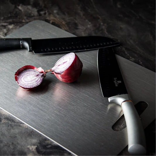 Double-Sided Kitchen Cutting Board with Antibacterial Features