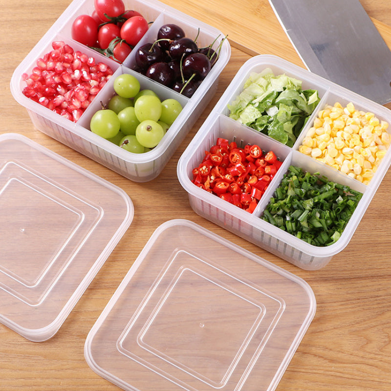 Versatile 4-Compartment Food Storage Container
