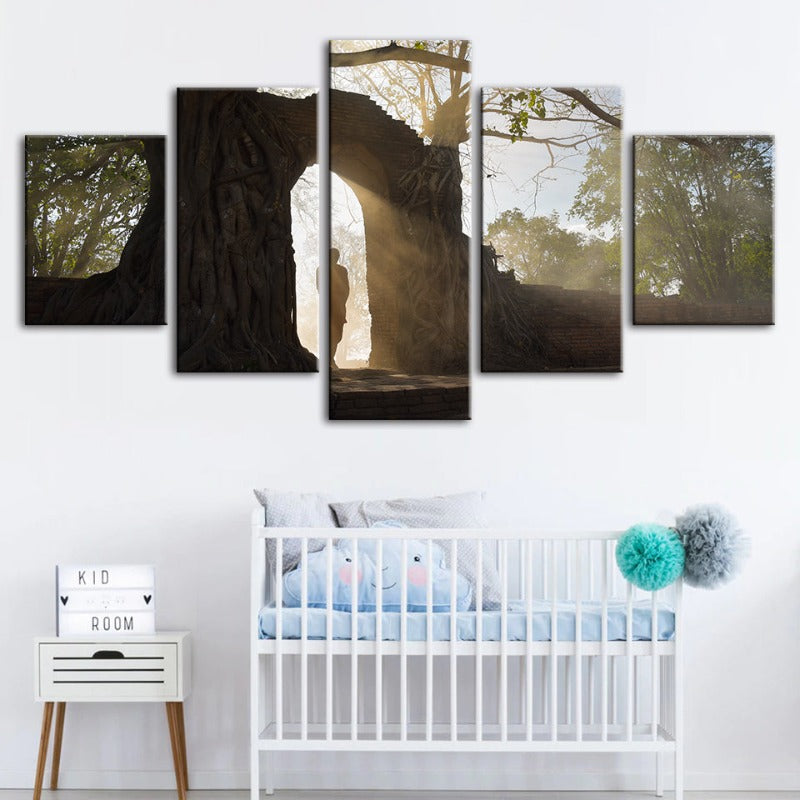 Serene Nature Canvas Art Set - 5 Piece Wall Décor