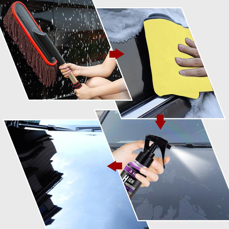Telescopic Handle Car Duster - Efficient Cleaning - Space-Saving Design