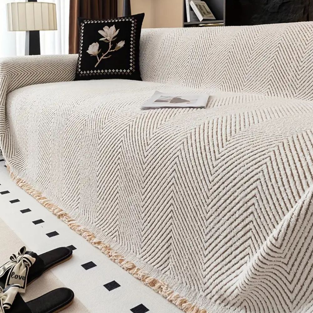 Elegant Chevron Sofa Protector for Ultimate Comfort