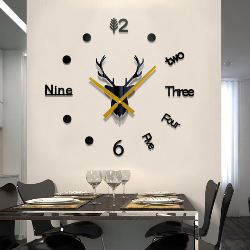 Stylish 3D Acrylic Wall Clock for Modern Homes