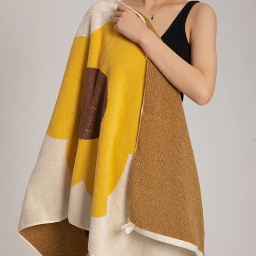 Vibrant Garden Blossom Cotton Bath Towel