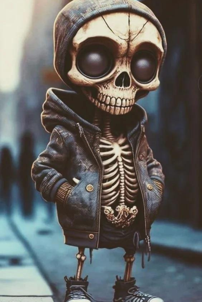 Spooky Skeleton Figurines for Halloween Decor