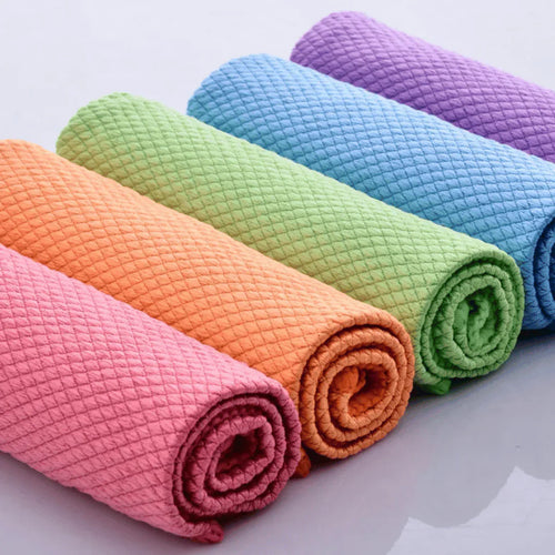 Ultimate Microfiber Cleaning Cloths for Flawless Surfaces (5-Pack)