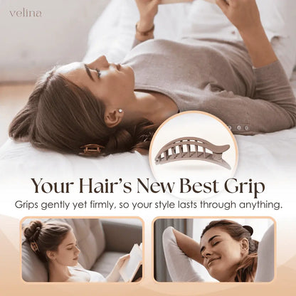 Everyday Comfort Hair Clips Set | Strong Hold & Soft Touch