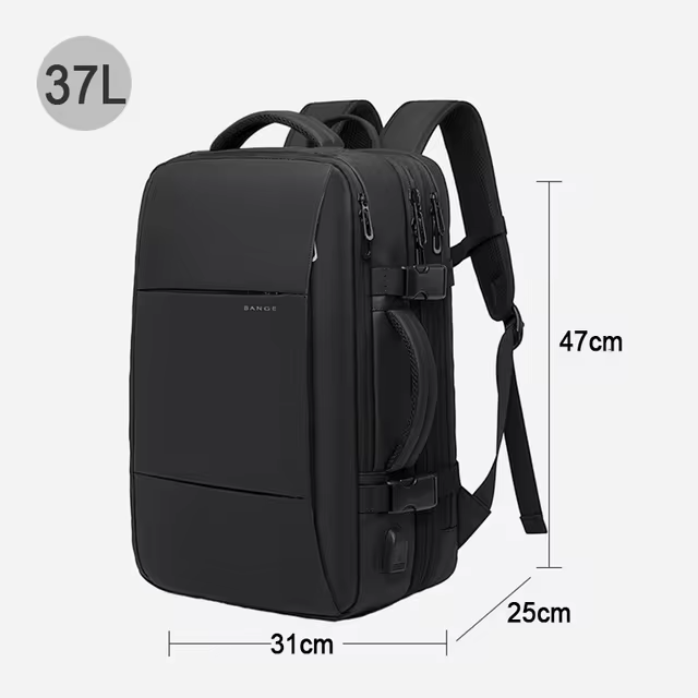 Large Capacity Waterproof Travel Backpack – Expandable and Anti-Theft