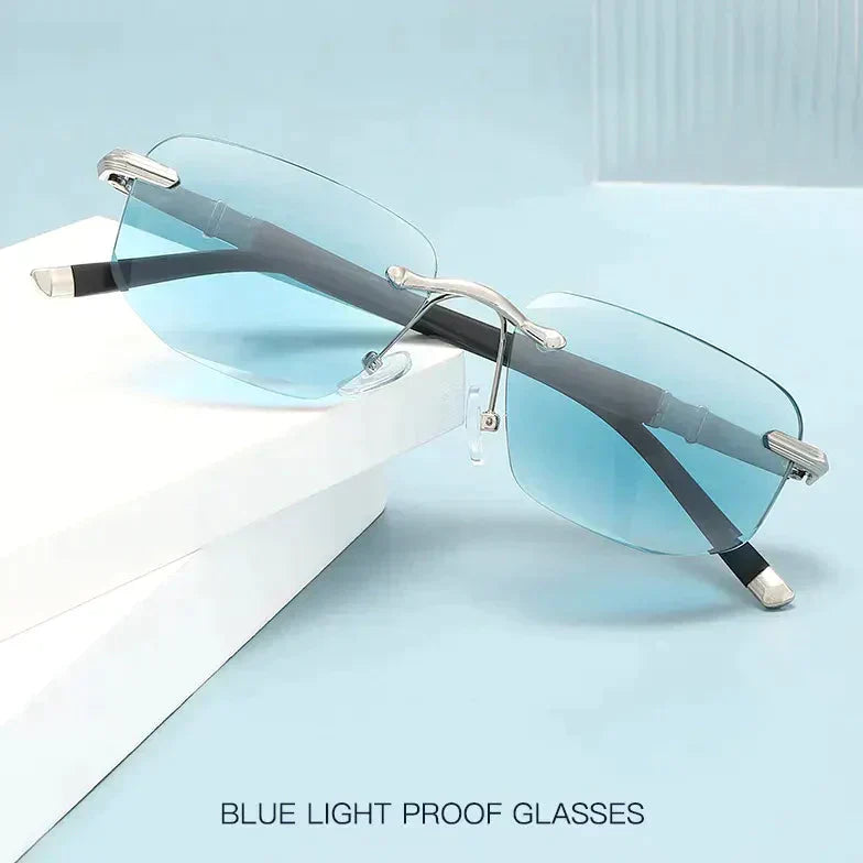 Sapphire Anti-Blue Light Reading Glasses and Sunglasses for Wide and Near Vision
