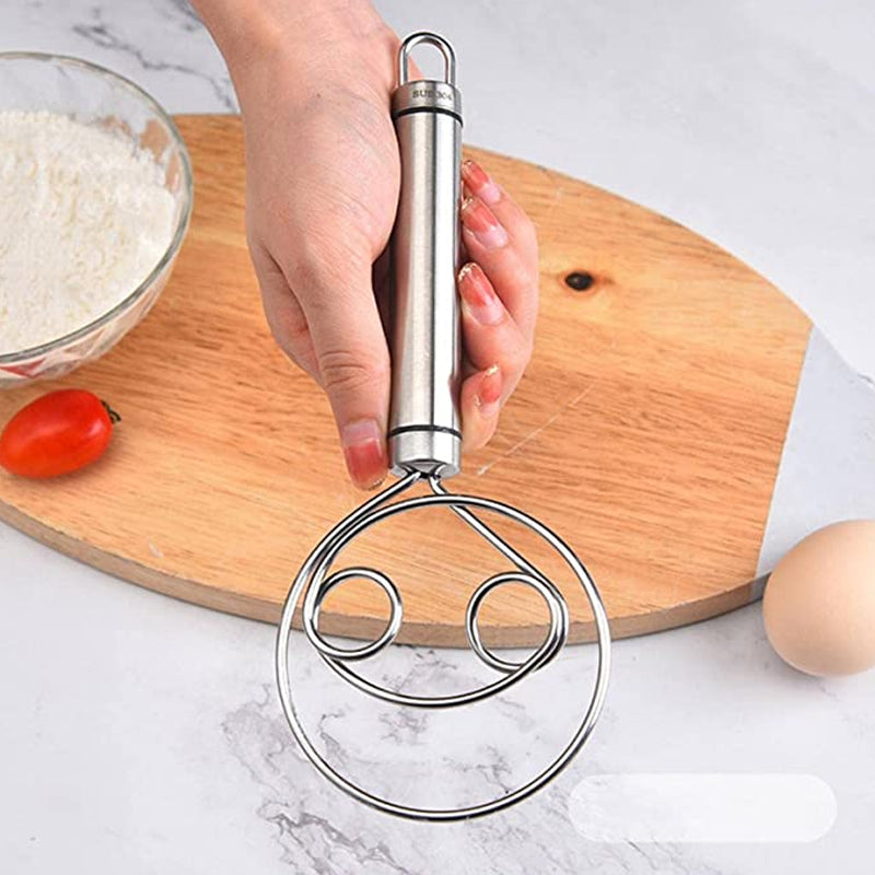 Stainless Steel Dough Whisk for Easy Mixing