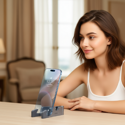 Adjustable Foldable Phone Holder with Box and Opener - Multifunctional Stand