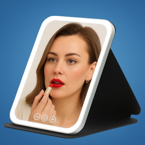 Portable Rechargeable Light with 3 Colour Settings – Ideal for Travelers & Beauty Enthusiasts