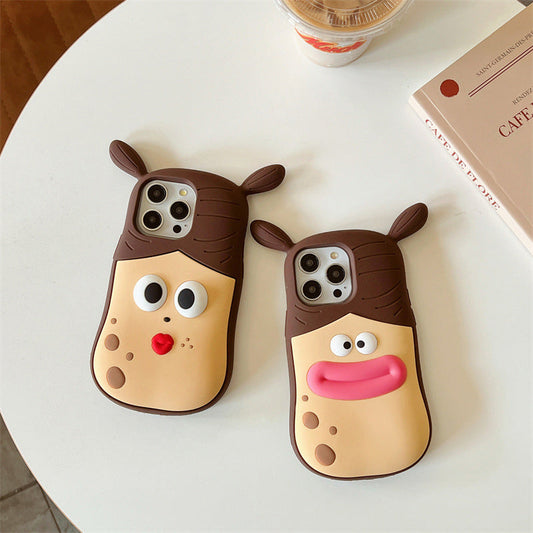 Cartoon Frog Phone Case – Charming Gift Option