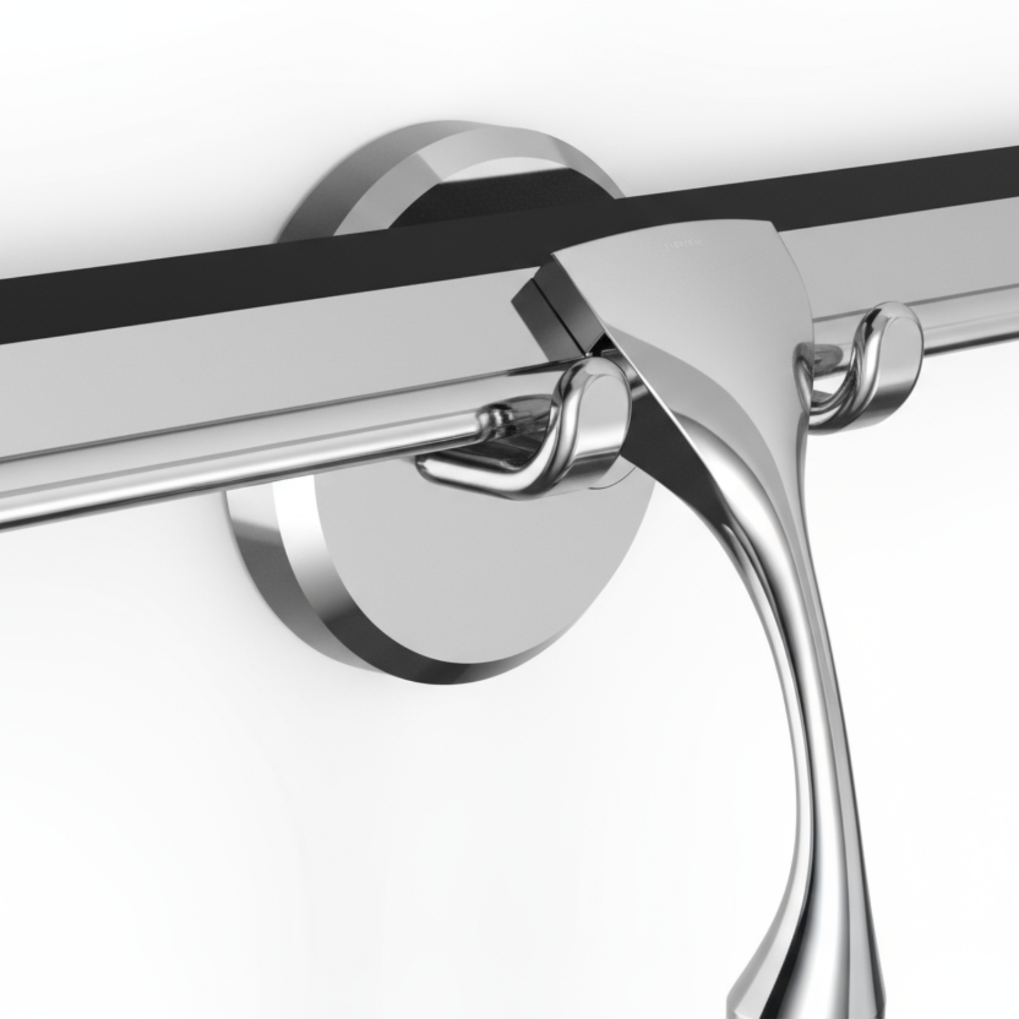 Sleek Stainless Steel Window Squeegee with Suction Hook