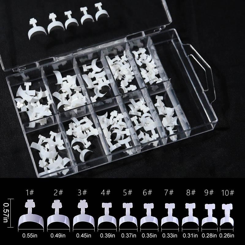 Elegant French Manicure Nail Tips Kit - 100 Pieces
