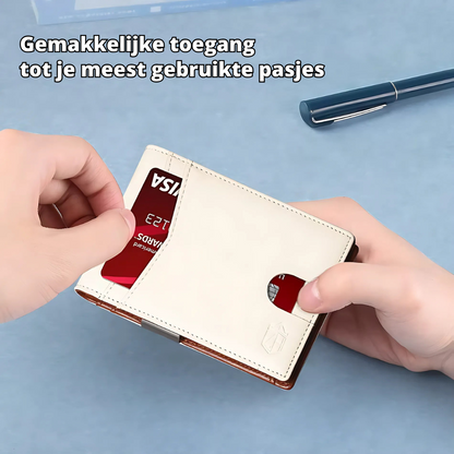 Compact RFID Leather Wallet for Men – Thin and Secure Design