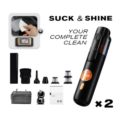 Handheld Vacuum Cleaner for Effortless Cleaning with 5 Versatile Attachments