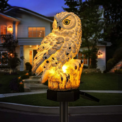 Outdoor Solar LED Light – Decorative Owl Lamp for Garden and Patio
