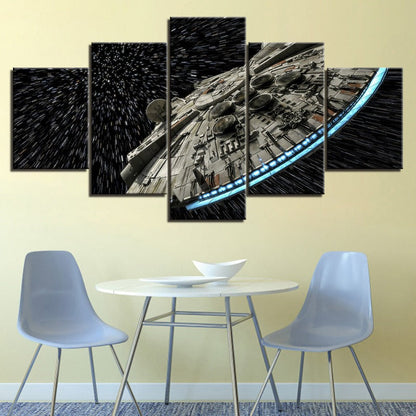 Stunning 5-Piece Canvas Art Set - Galactic Odyssey