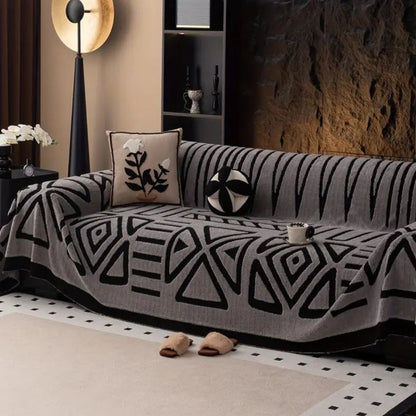 Plush Non-Slip Sofa Cover in Modern Design for Urban Spaces