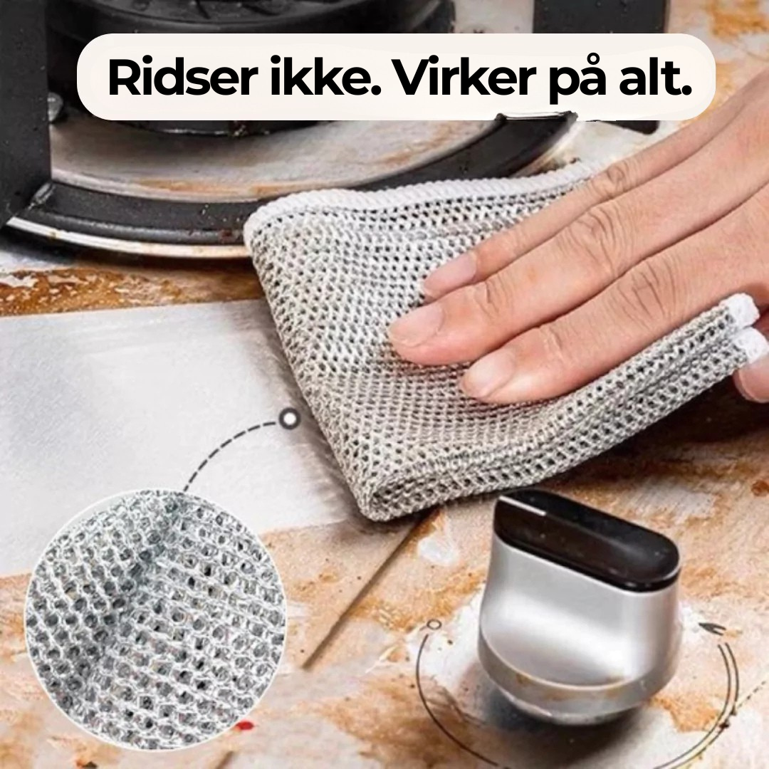 5-Pack Stainless Steel Scrubbing Pads for Effortless Cleaning