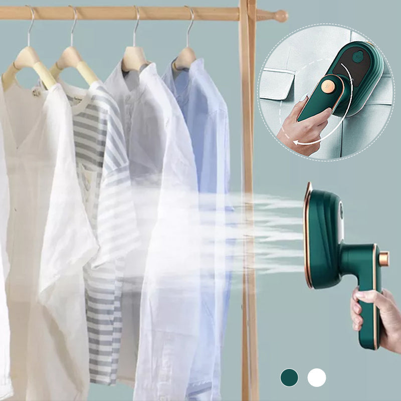 Portable 2-in-1 Steamer for Dry and Steam Ironing | 30s Heat-Up, 50ml Tank | Precision Tip for Collars & Cuffs