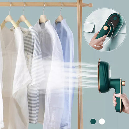 Portable 2-in-1 Steamer for Dry and Steam Ironing | 30s Heat-Up, 50ml Tank | Precision Tip for Collars & Cuffs